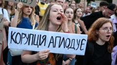 Protests in Ukraine as Zelensky signs bill targeting anti-corruption bodies