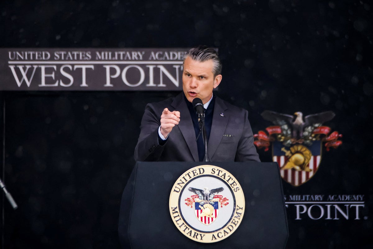 Hegseth rants about ‘woke military’ and ‘political correctness’ during fiery West Point graduation speech